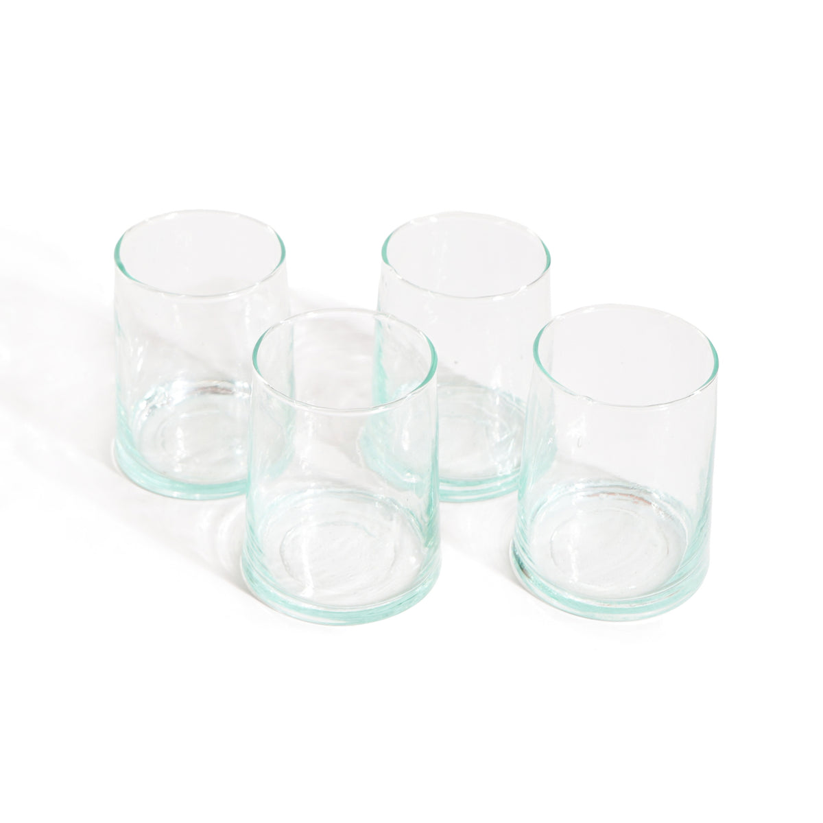 Ensemble de 6 verres traditionnels marocains soufflés à la main