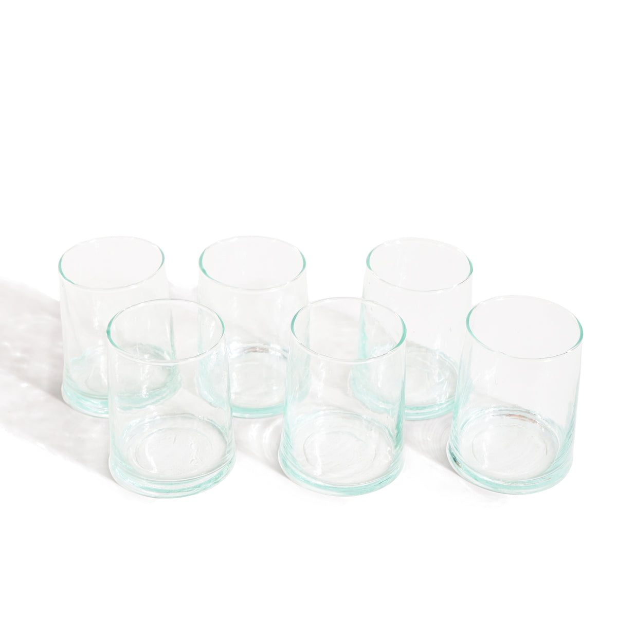 Ensemble de 6 verres traditionnels marocains soufflés à la main