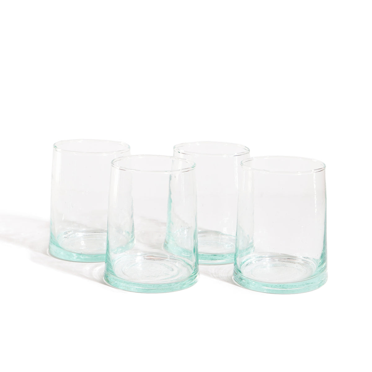 Ensemble de 6 verres traditionnels marocains soufflés à la main