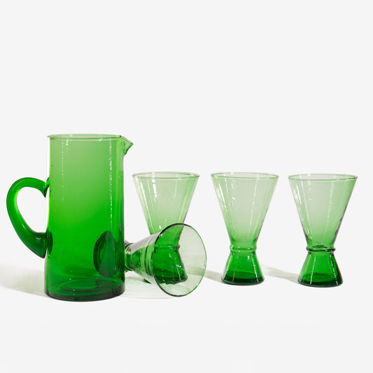 Set of 6 Traditional Moroccan Hand-Blown Glasses pitcher (Copy)