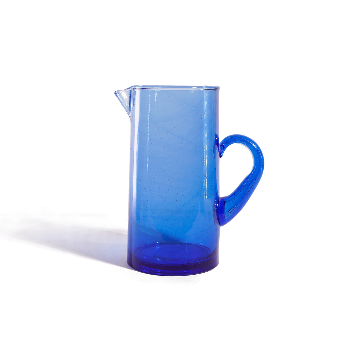 Handmade Recycled Glass Pitcher