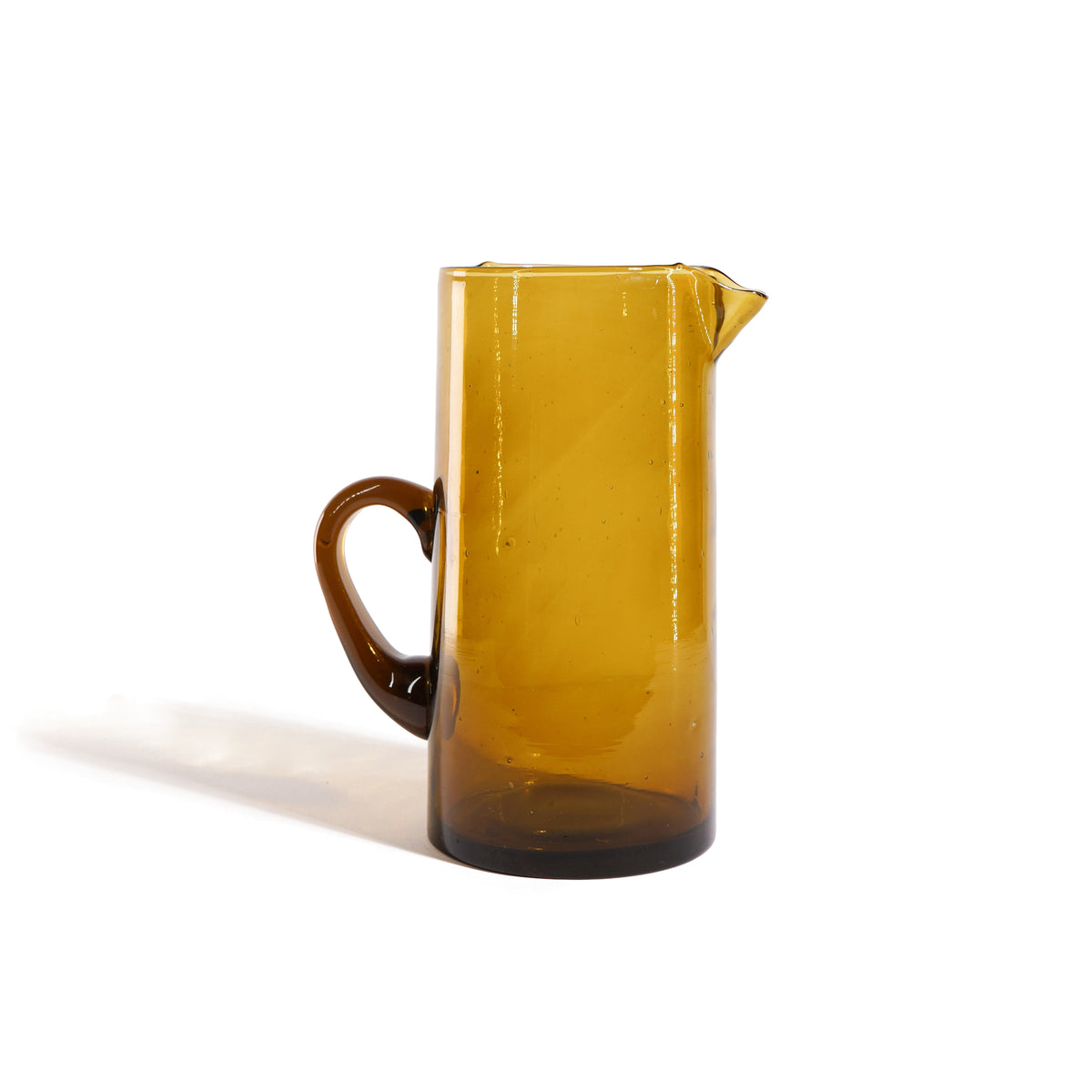 Handmade Recycled Glass Pitcher