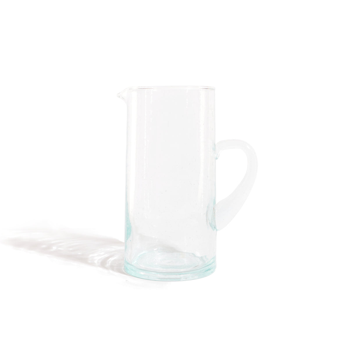 Handmade Recycled Glass Pitcher