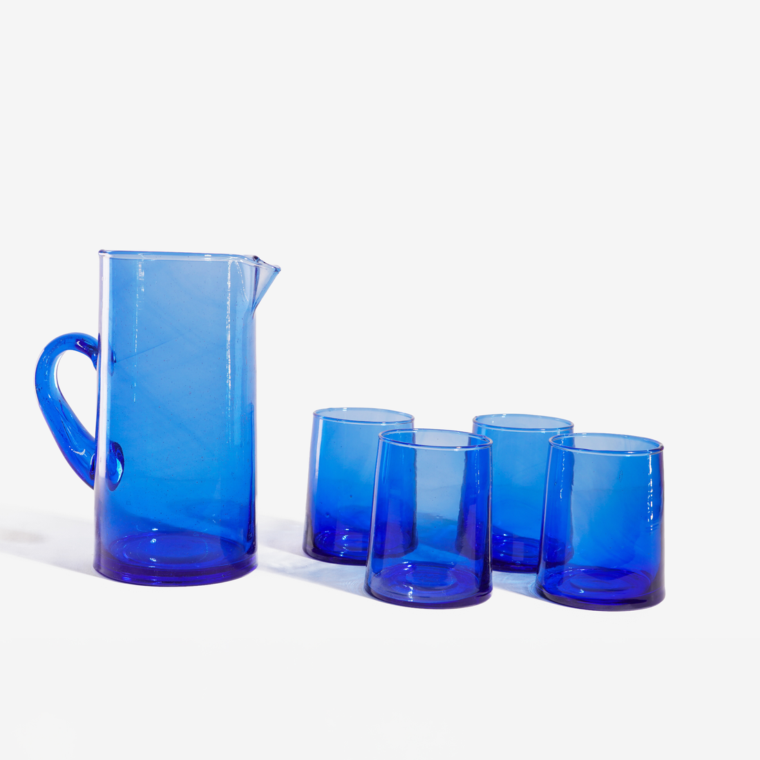 Set of 6 Traditional Moroccan Hand-Blown Glasses pitcher (Copy) (Copy) (Copy)