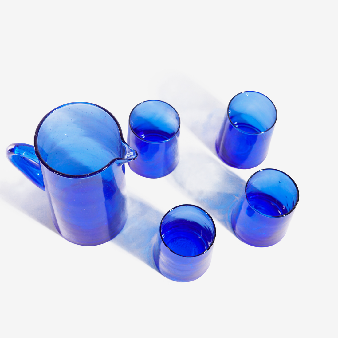 Set of 6 Traditional Moroccan Hand-Blown Glasses pitcher (Copy) (Copy)