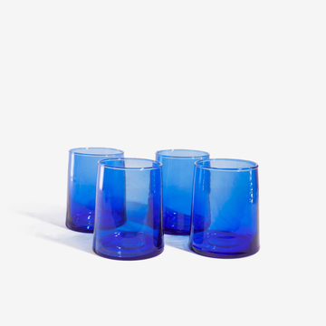 Ensemble de 6 verres traditionnels marocains soufflés à la main