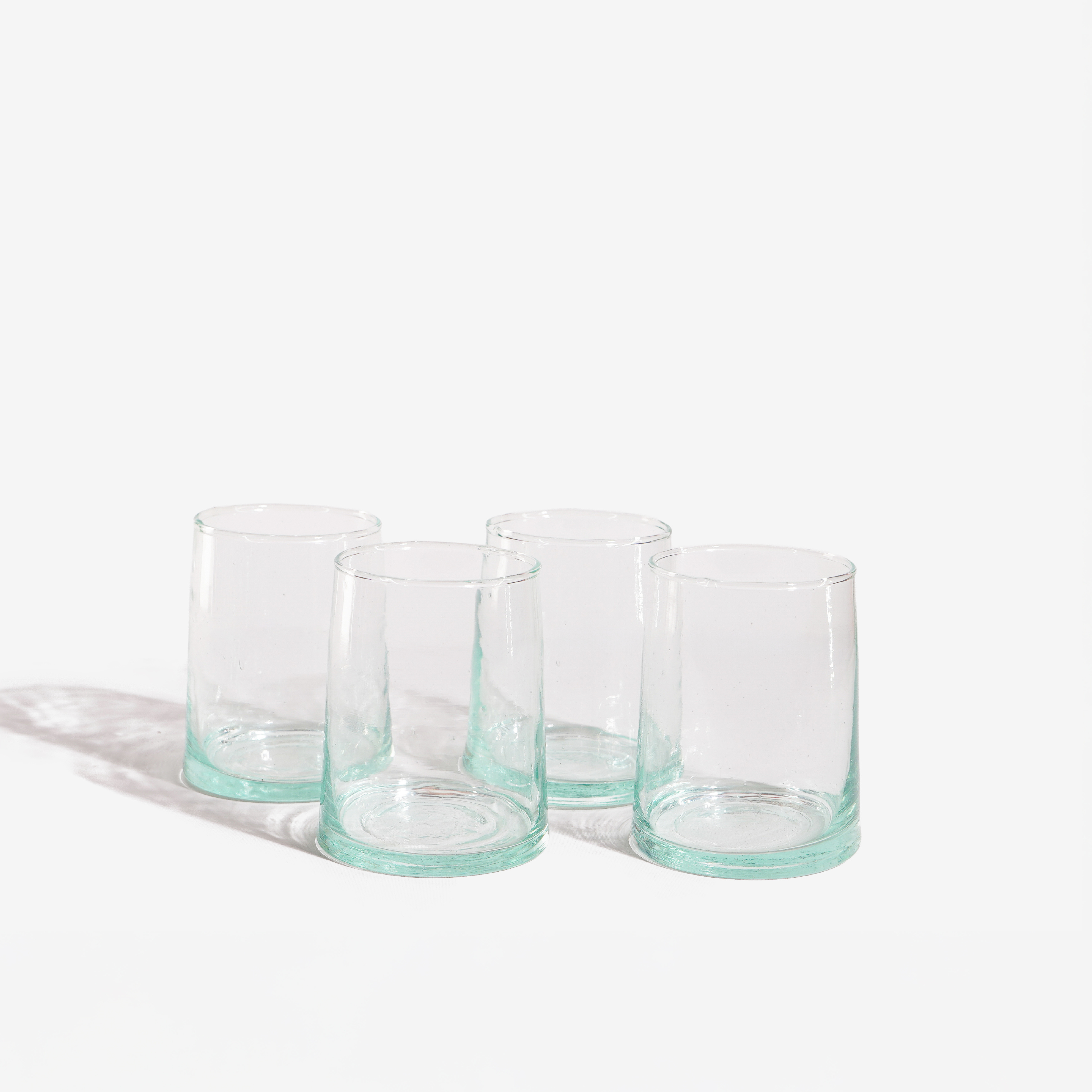 Ensemble de 6 verres traditionnels marocains soufflés à la main