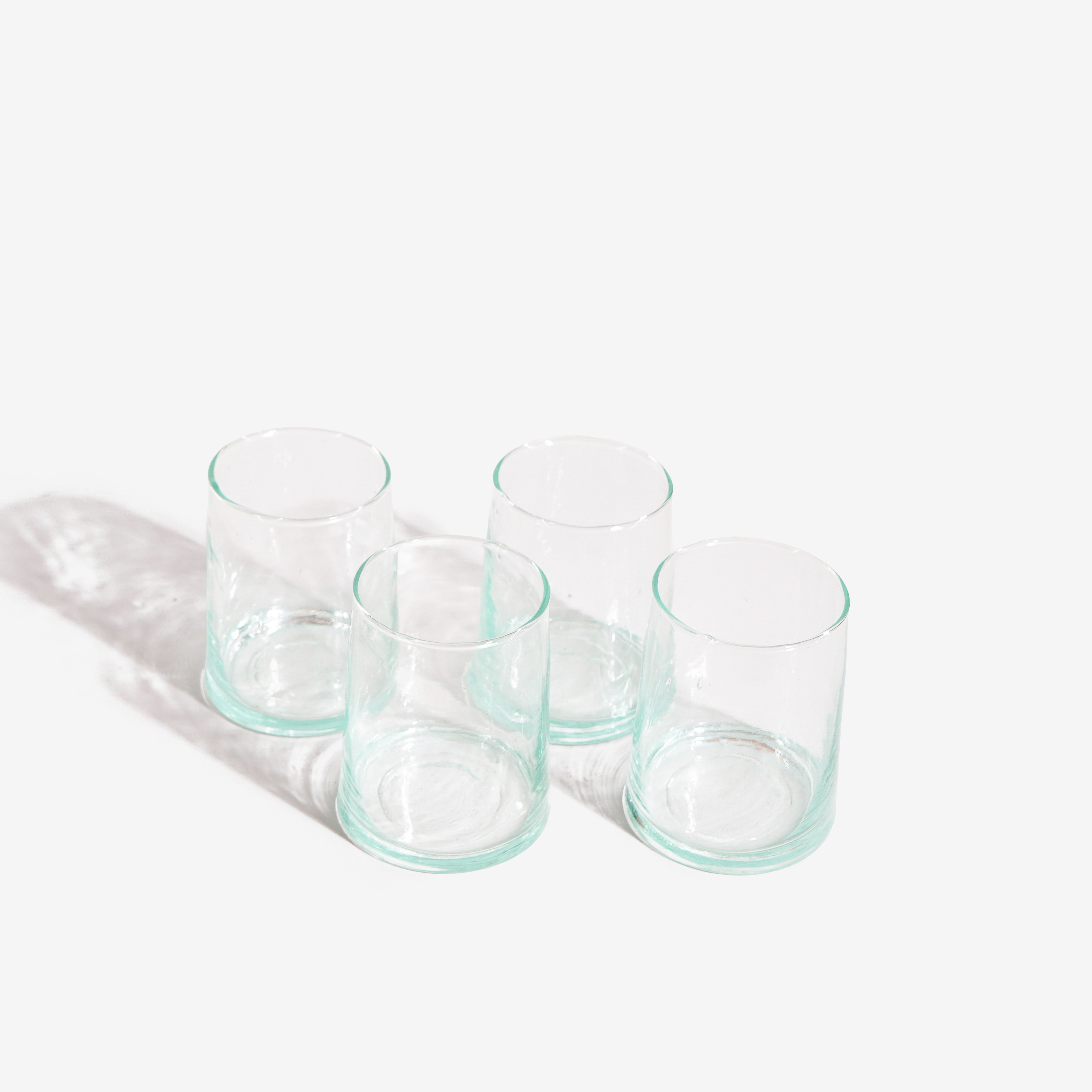 Ensemble de 6 verres traditionnels marocains soufflés à la main