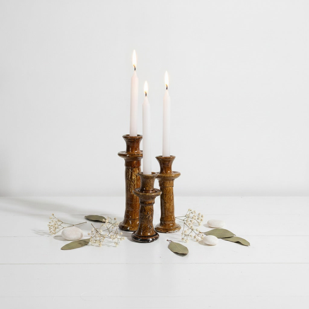 CANDLE HOLDERS SET OF 3 – TAMGROUTE CERAMIC