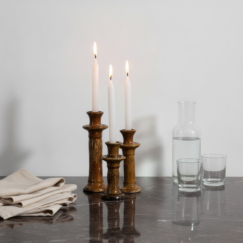 CANDLE HOLDERS SET OF 3 – TAMGROUTE CERAMIC