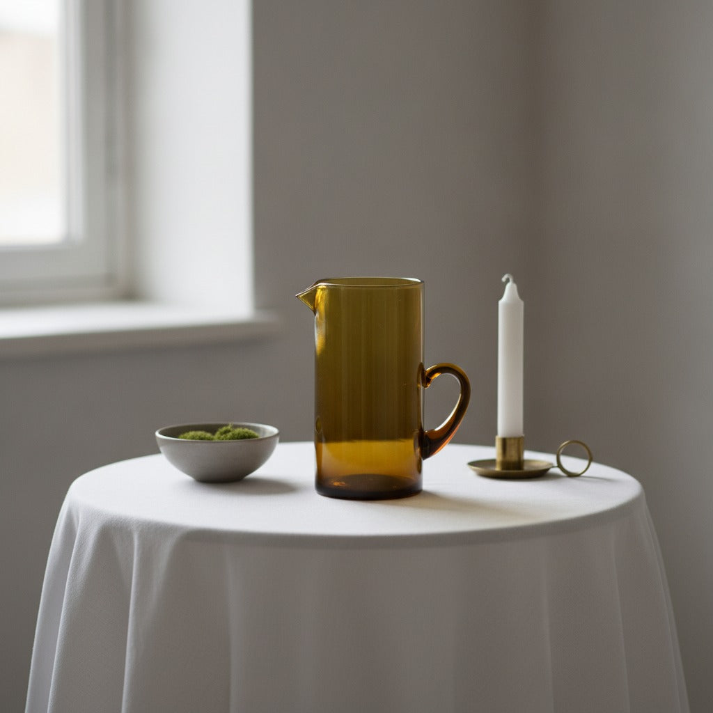 BELDI PITCHER - RECYCLED GLASS HANDMADE