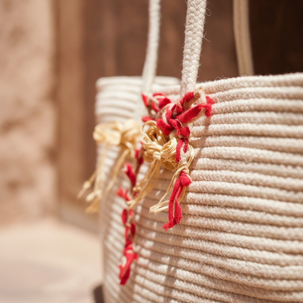 TOTE BAG - NATURAL FIBER HANDMADE