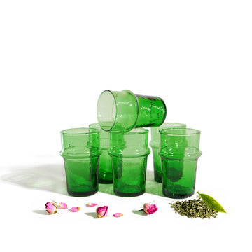 Beldi Recycled Tea Glasses, Set of 6