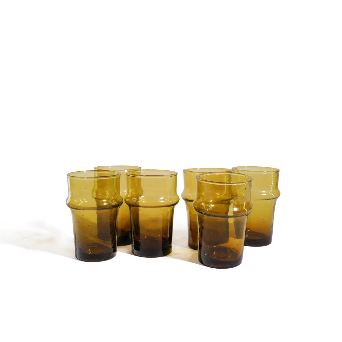 Handmade Recycled Glass Tumbler Set – Colorful Artisan Drinking Glasses